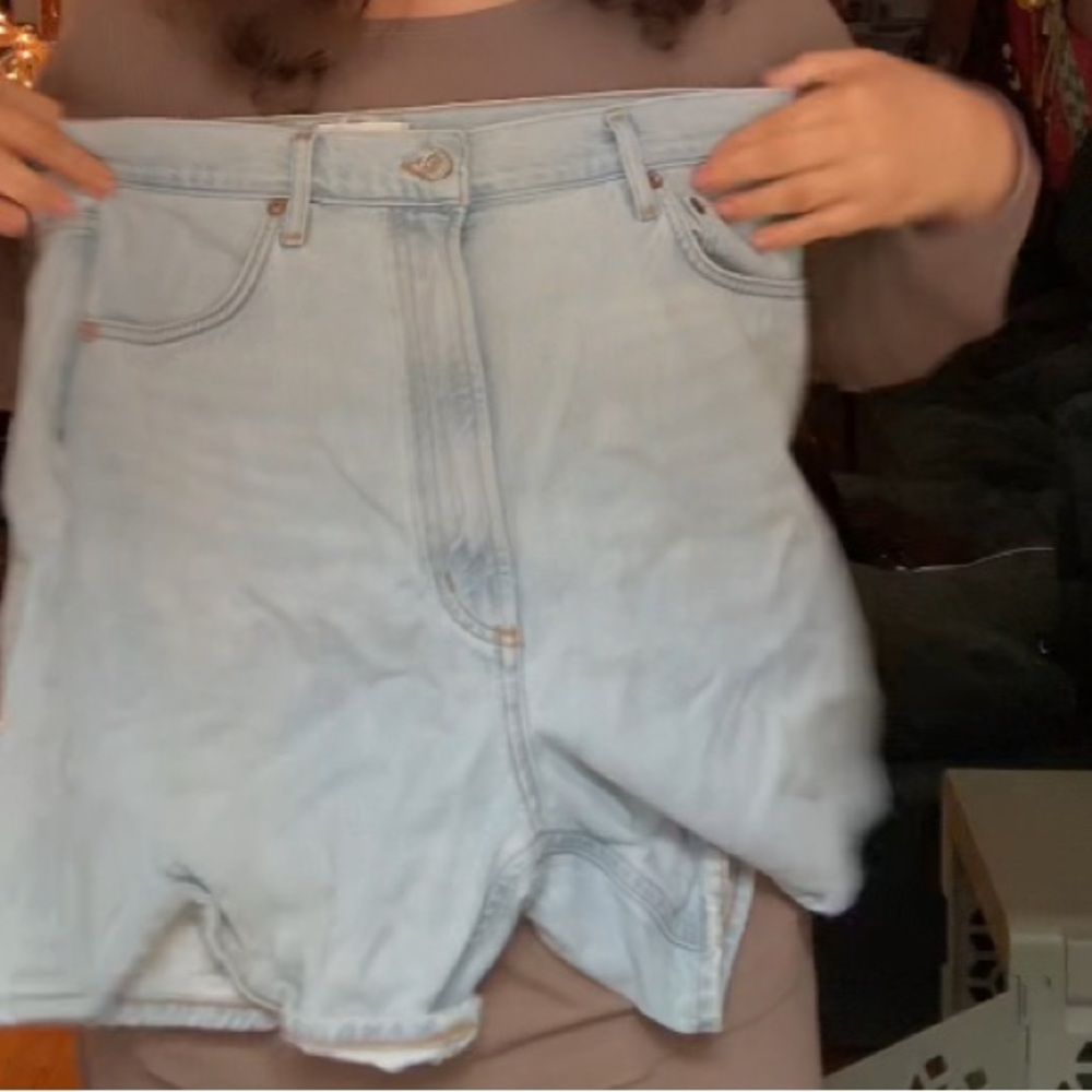 Light Blue Denim Women's Shorts